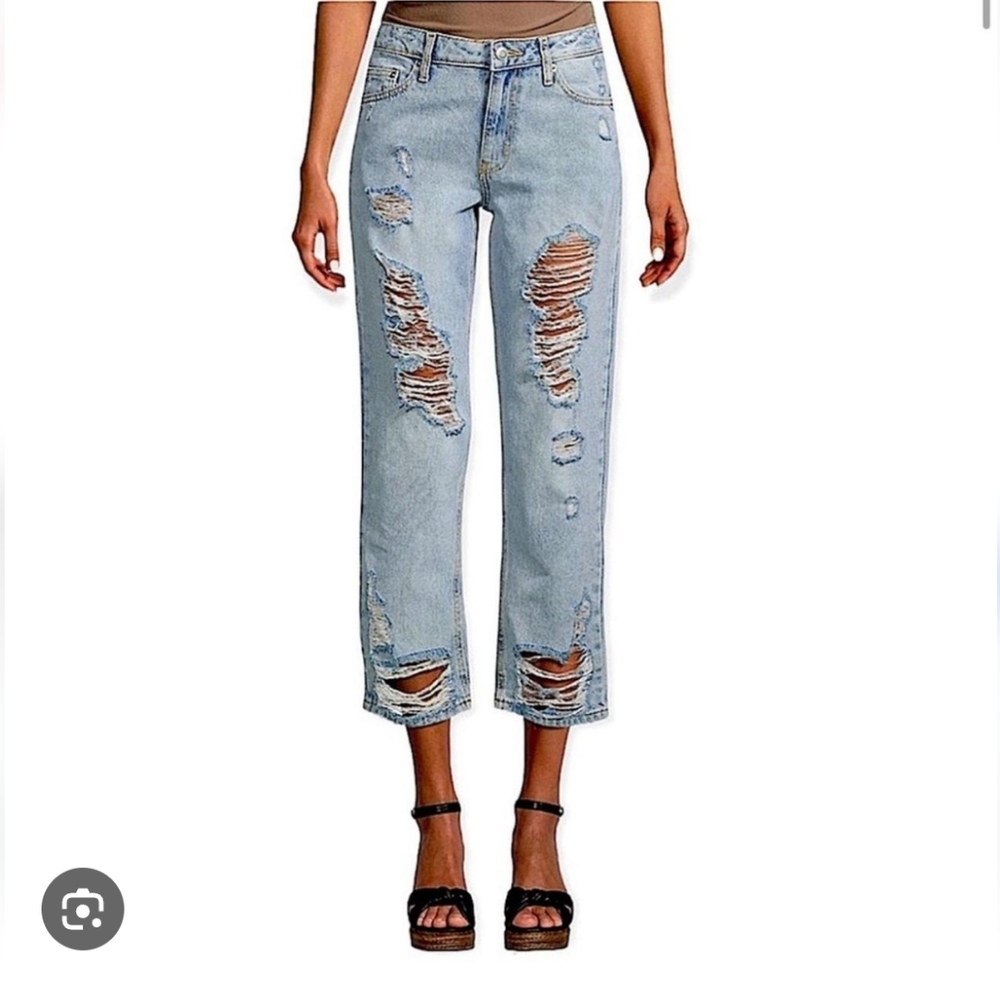 Avec Les Filles size 30 distressed ripped jeans